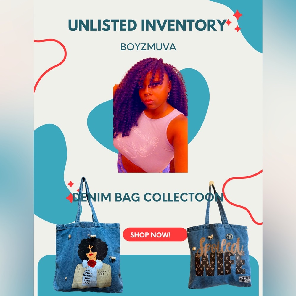 Unlisted customized denim bags